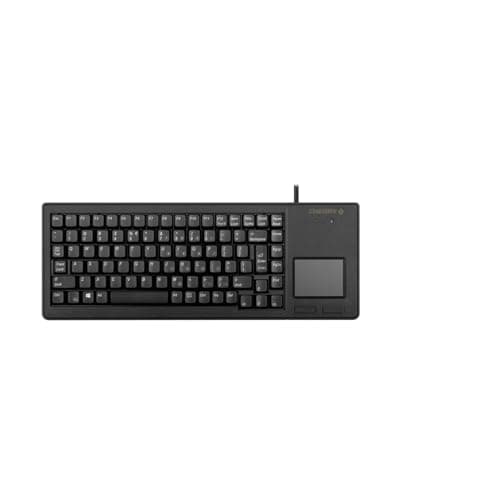 Image of CHERRY G84-5500 XS, Compact Keyboard with Touchpad, UK Layout (QWERTY), Wired (USB-A port), Mechanical ML Switches, Black