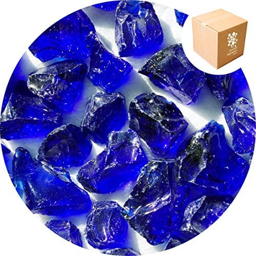 Image of Specialist Aggregates ® - 1.7kg Enviro Glass Gravel (LARGE) - Cobalt Blue - Decorative Gravel/Stones | Weddings | Events | Memorials | Photography | Home | Garden | Vases | Art | Craft | UK