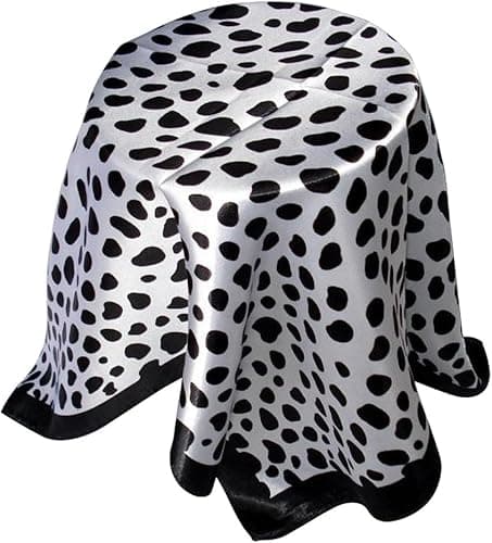 Image of Fat-catz-copy-catz Unisex Dalmatian Spots Polka Dots Fashion Square Scarves Stain Neck Bandana Women's Kerchief Silk Feel