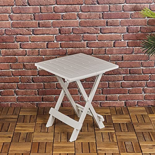 Image of URBNLIVING Portable Foldable Camping Weatherproof Plastic Picnic Tray Table Indoor Outdoor (White)