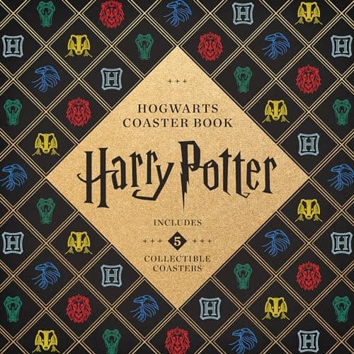 Image of Harry Potter Hogwarts Coaster Book: Gryffindor, Ravenclaw, Hufflepuff, Slytherin
