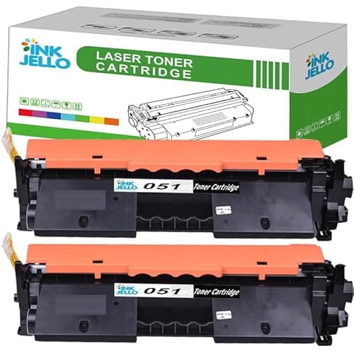 Image of Inkjello 051 Toner Cartridge Replacement for Canon i-SENSYS LBP162dw MF264dw MF267dw MF269dw Black (2 Pack)