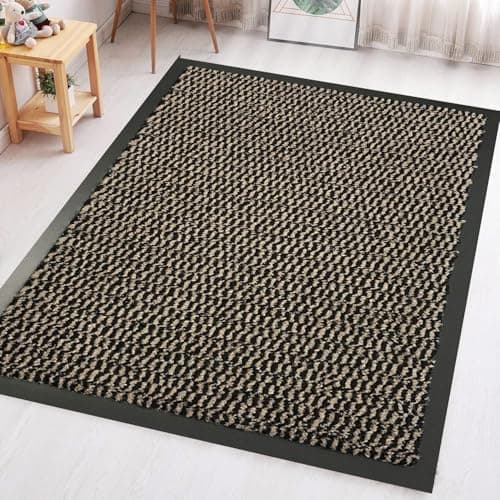 Image of GULLAMBO Rugs Living Room– Indoor And Outdoor 120cm x 180cm Large Area Rug –Kitchen And Office Use Area rugs, Super heavy duty Absorbent Multicolor Barrier Mat, Machine Washable Entrance Rug