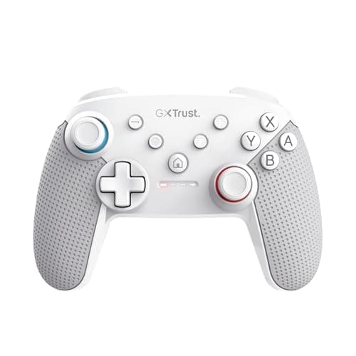 Image of GXTrust Trust Gaming GXT 1246W Muta Wireless Nintendo Switch Controller Bluetooth, 15h Playtime Rechargeable Battery, Play&Charge Cable, Dual Shock Vibration, Motion Controls, Switch Lite/OLED, White