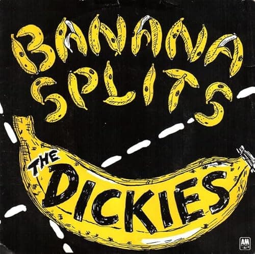 Image of THE DICKIES banana split, 7" single, yellow, AMS 7431