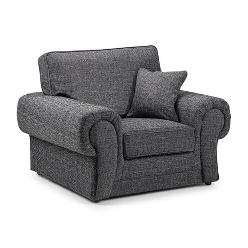Image of Wilcot 2C2 Corner or 3+2+1 Sofa for Living Room, Grey Fabric UK Upholstered Armchair