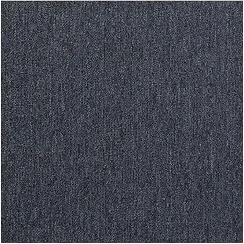 Image of 20 x Carpet Tiles 5 SQM Heavy for Bedroom Living Room Office Premium Flooring Rugs Floor Tile Hardwearing Anti-Slip Floor Covering, Bitumen Backed 2024 New (Black)