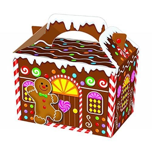 Image of 10 Gingerbread Man,House Design Food Party Gift Box ..By Boho