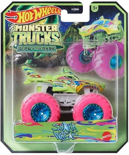 Image of Hot Wheels Monster Trucks Glow in The Dark Shark Wreak