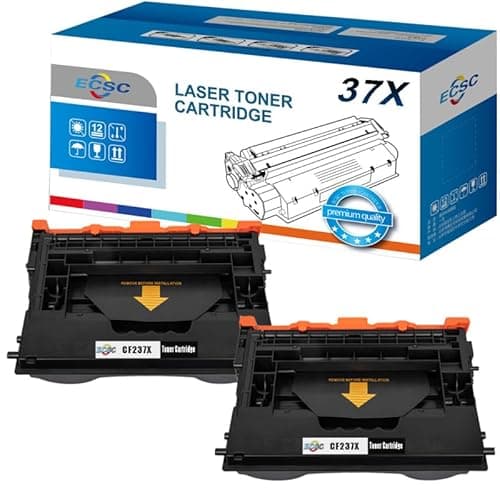 Image of ECSC Toner Cartridge CF237X For Printer, Compatible With HP LaserJet Enterprise M607dn M607n M608dn M608n M608x M608xh M609dh M609dn M609x MFP M631dn MFP M631z (Black, 2-Pack)