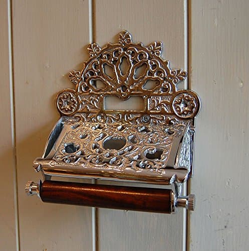 Image of Bowley & Jackson Traditional Imperial Victorian style wall mounted toilet loo roll holder