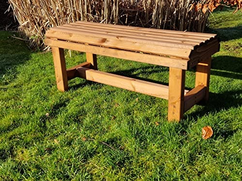 Image of Churnet Valley Garden Bench, Wooden Garden Bench, Outdoor Wooden Bench, Outdoor Bench