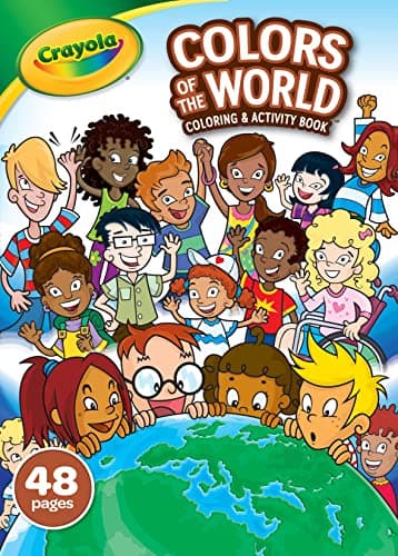 Image of CRAYOLA Colours of the World 48-Page Colouring Book | Featuring Famous Landmarks from Around the World! | Ideal for Kids Aged 3+