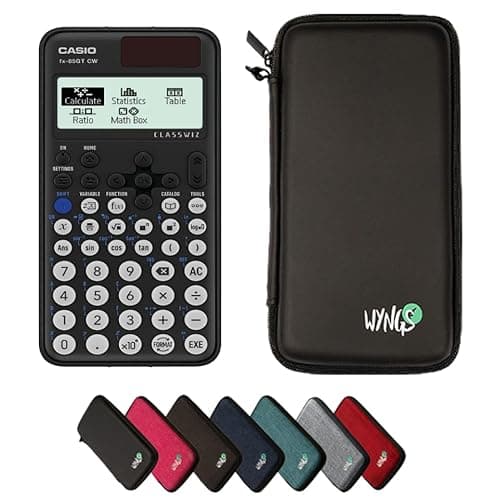 Image of Casio fx-85GT CW including a WYNGS protective case in Black - Basic Set