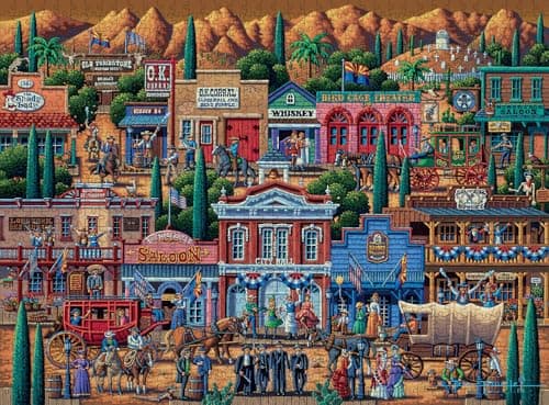 Image of Buffalo Games - Eric Dowdle - Tombstone - 1000 Piece Jigsaw Puzzle for Adults Challenging Puzzle Perfect for Game Nights - Finished Puzzle Size is 26.75 x 19.75