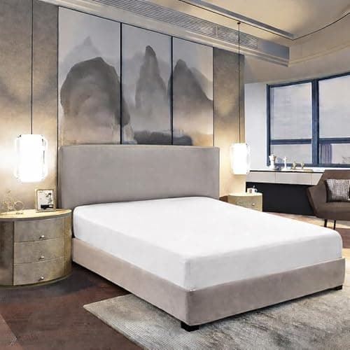 Image of Indus Textiles Super King Fitted Sheet 100% Egyptian Cotton 800 Thread Count Extra Deep Pocket 40cm Hotel Quality Luxury and Comfortable Easy Care superking fitted sheet (183 x 200cm)