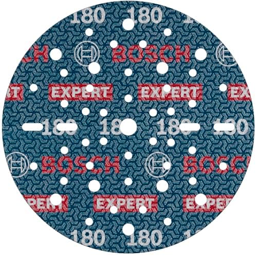 Image of Bosch 6x EXPERT O780 Foil Sanding Disc, 150 mm (for Hardwood, Paint on wood, Ø 150 mm, Grit 180, Professional Accessory Random Orbital Sander)