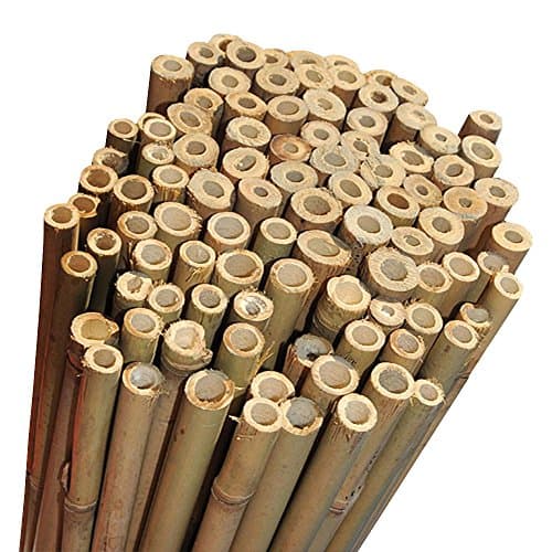 Image of Elixir Gardens Strong Heavy Duty Professional Bamboo Plant Support Garden Canes | All lengths in stock 2, 3, 4, 5, 6, 7 & 8ft | Choose from a range of pack sizes from 10 to 250 | 8ft x 10