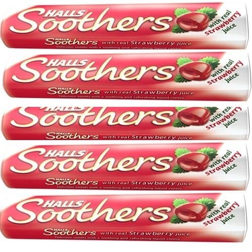Image of Halls Soothers Lozenges Strawberry PACK OF 5