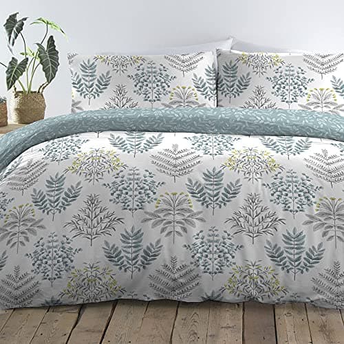 Image of Dreams & Drapes - Emily - Easy Care Duvet Cover Set -3 pieces, King Bed Size in Duck Egg