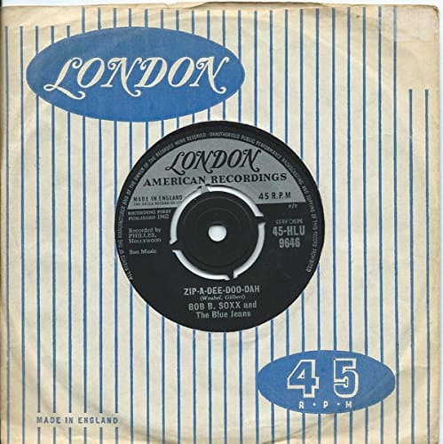 Image of ZIP A DEE DOO DAH 7 INCH (7" VINYL 45) UK LONDON 1962