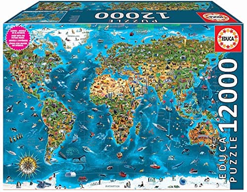 Image of Educa XXL Wonders of The World. 12000 Piece Jigsaw Puzzle. Ref. 19057