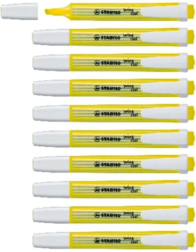 Image of STABILO swing cool - Highlighter - Pack of 10 - Yellow