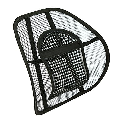 Image of Sentik Mesh Back Support, Mesh Lumbar Support Cushion Air Flow Chair Back Support with Elastic Strap Back Rest for Home Office Chair Car Seat Back Pain Relief
