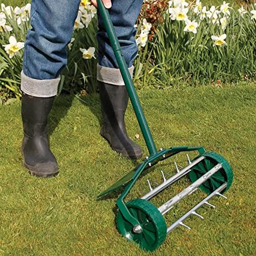 Image of Coopers of Stortford - Outdoor Garden Lawn Spike Aerator Roller