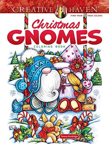 Image of Creative Haven Christmas Gnomes Coloring Book