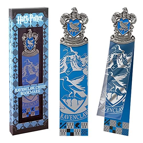 Image of The Noble Collection Harry Potter Ravenclaw Crest Bookmark - 6.7in (17cm) Die Cast Metal, PVC and Card Bookmark - Officially Licensed Film Set Movie Gifts Stationery