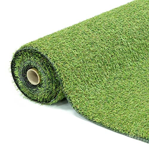 Image of GardenKraft 4m x 1m Artificial Grass Roll / 15mm Density Pile/Light Green Colour/UV Resistant Fake Grass/Suitable Astro Turf for Dogs & Other Pets (26070)