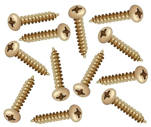 Image of TERF® 4.0mm X 40mm (No. 8 X 1.574) Pozi Drive Pan Head Steel Screws 4.0mm X 40mm Zinc Yellow Self Drilling Self Tapping Wood Screw Chipboard and Multi Purpose Screw - Pack of 100
