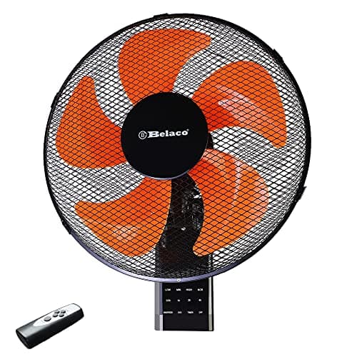 Image of Belaco Wall Mounted Fan 16 Inch 2 Mode of Wind (Normal/Nature) Timer with Remote Control Oscillation Fan Tilt Head