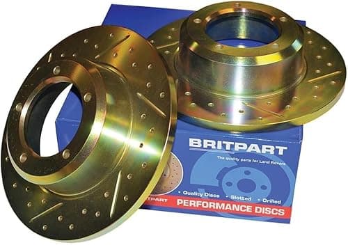 Image of Performance Front Vented Brake Discs Fits Range Rover MK3 L322 DA4619 BRITPART