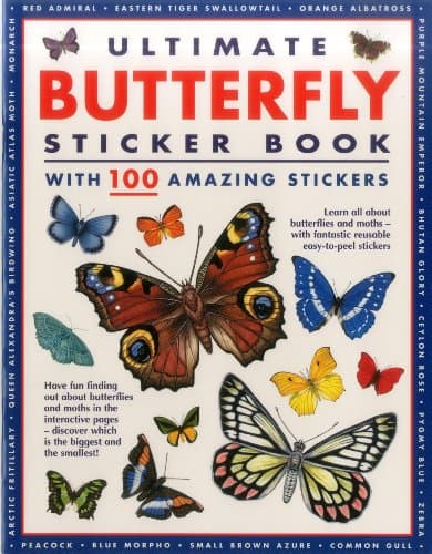 Image of Ultimate Butterfly Sticker Book: With 100 Amazing Stickers (ultimate sticker book)