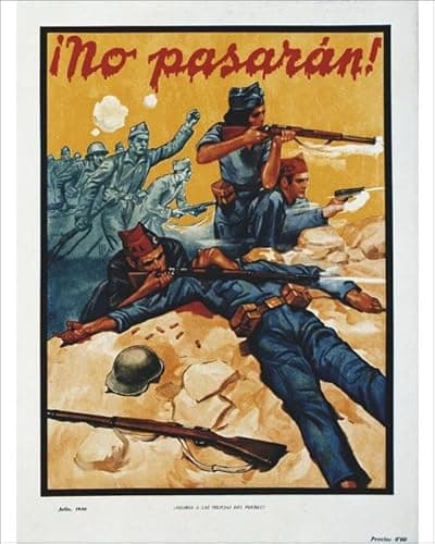 Image of Media Storehouse Spanish Civil War 'No Pasaran!' Print (1936-1939) - Print 10"x8" (25x20cm) (32222624)