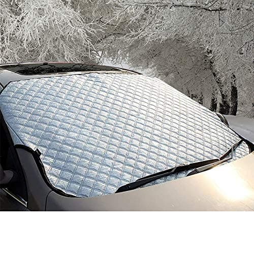 Image of Vivo Technologies Heavy Duty Car Windscreen Cover For Ice Frost Snow Windshield Protector Sun Shade Van 4X4 SUV - 100% Scratch Free Unlike Magnetic Covers(147x100cm)