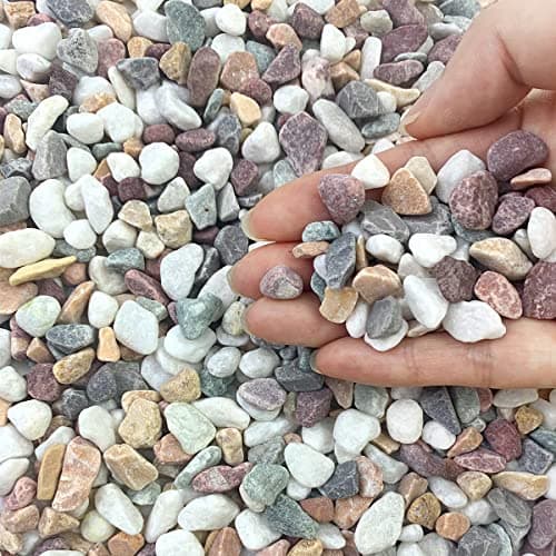 Image of FANTIAN 4 lbs Colorful Gravel for Plants, 6-9 mm Small Pebbles for Plant Pots Vases, Aquarium Gravel and Outdoor Decorative Garden Stones