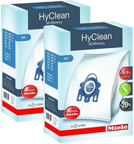 Image of 2 x Miele GN HyClean 3D Efficiency Dust Bags S2000 / S5000 / S8000 / Classic/Complete Series