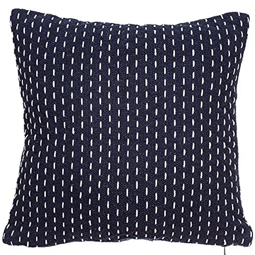 Image of Sass & Belle Stitched Blue Cushion