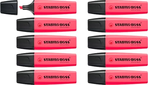 Image of STABILO BOSS ORIGINAL - Highlighter - Pack of 10 - Pink