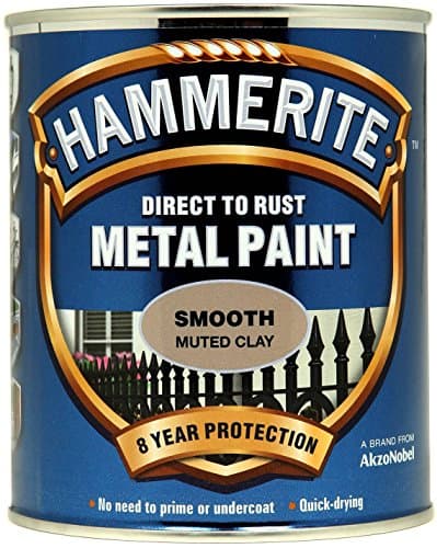 Image of Hammerite 5158232 Direct to Rust Metal Paint - Smooth Muted Clay Finish 750ML