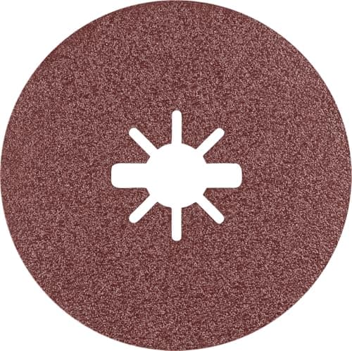 Image of Bosch 25x EXPERT R781 Prisma Ceramic X-LOCK Fibre Discs (for Steel, Stainless steel sheets, Ø 115 mm, Grit 80, Professional Accessory Small Angle Grinder)