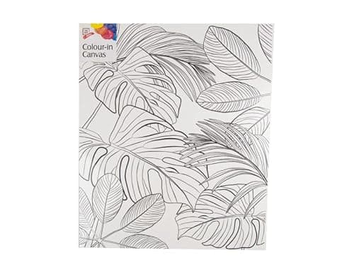 Image of Buystarget A4 Colour in Canvas Stretched Framed Art Board Pre-Printed Painting Craft Home