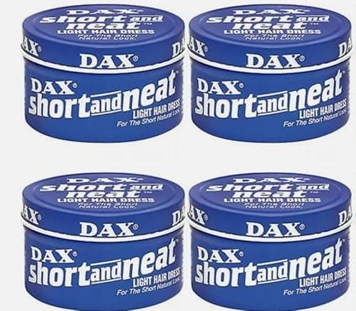 Image of 4xDAX Wax Blue Short And Neat Light Hair Dress 99g Tin Light Hold Medium shine