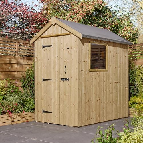 Image of Rowlinson 4x6 Signature Heritage T&G Single Door Apex Shed