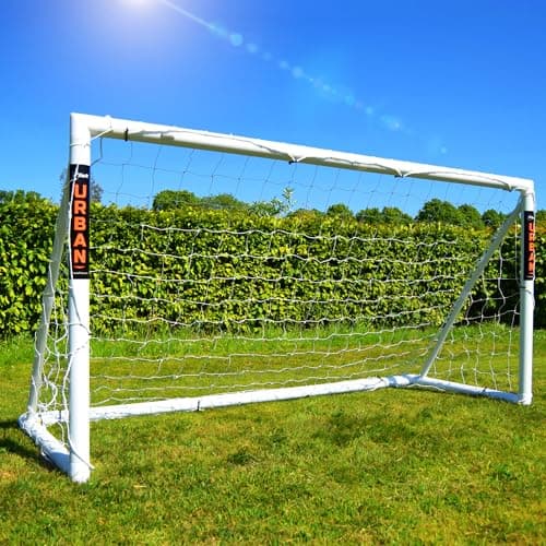 Image of Amazon Exclusive Football Flick 8ft x 4ft Training Goal - The Best uPVC Football Goal for Gardens - All Weather Protection - Integrated Locking System For Easy Assembly