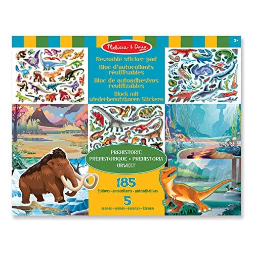 Image of Melissa & Doug Reusable Puffy Stickers-Dinosaurs | Activity Books | 3+ | Gift for Boy or Girl