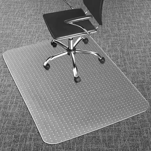 Image of LeapYouth Office Chair Mat for Carpet Floor, 76x120cm Non-slip Carpet Protector Chair Mat for for Low, Standard Pile Carpets, PVC Transparent Chair Floor Protectors for Home Office Rolling Chairs